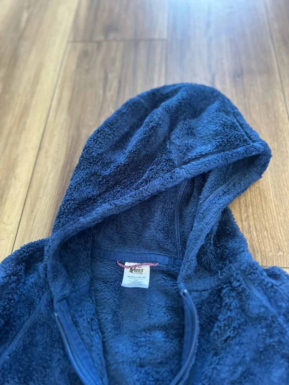 REI Kids nook cozy Fleece Hoodie Jacket size medium (10/12)